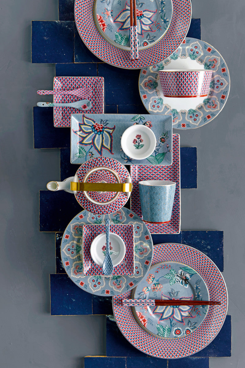 PIP STUDIO Flower Festival Oriental Geschenkset quadratisch blau 6tlg Lifestyle
