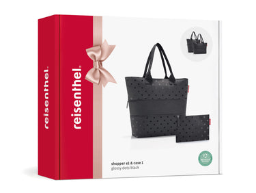 reisenthel shopper e1 glossy dots black Set2 Freisteller 1