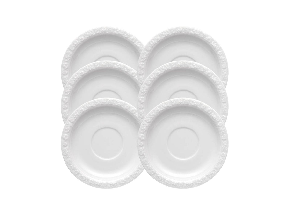 Rosenthal Maria Weiss Tee-Untertasse 16 cm Set6