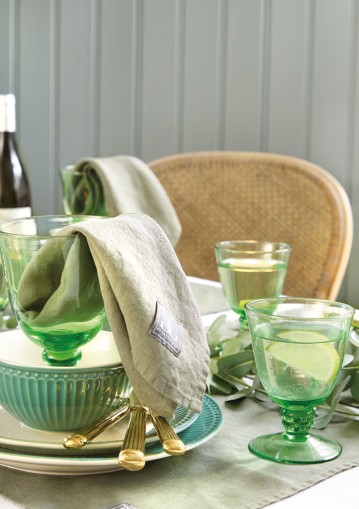 Greengate Alice Latte Cup dusty green 0,25 l Set6 Lifestyle2