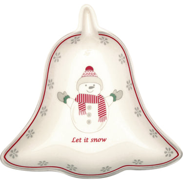 Greengate Abella Glockenteller Weihnachten weiss 14,2cm Freisteller