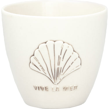 Greengate Vive la mer Latte Cup white 0,35l