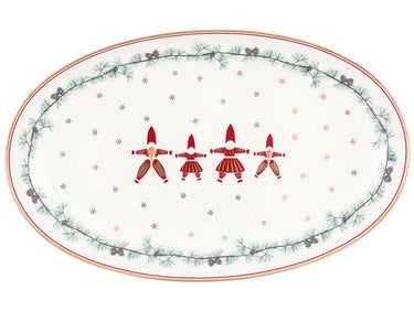 Greengate Juana Servierplatte oval small white 15x24cm Freisteller 1
