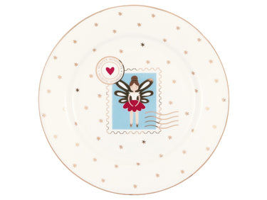 Greengate Cindarella Xmas Brotteller white 15cm Freisteller 1