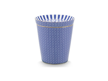 PIP STUDIO Royal Tiles Becher & Teebeutelablage Set blau 230 ml Freisteller