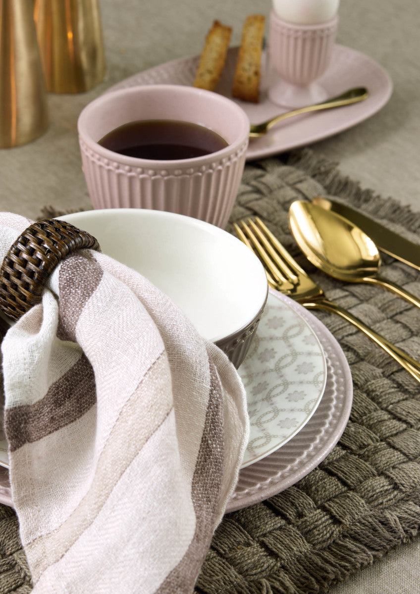 Greengate Mannie Leinen Serviette dusty rose 40x40cm Lifestyle 3