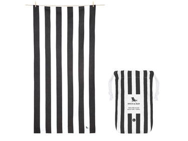 Dock & Bay Beach Towel L Kamari Charcoal 160x90cm Freisteller 1