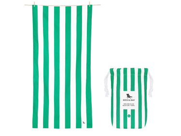 Dock & Bay Beach Towel XL Cancun Green 200x90cm Freisteller 1