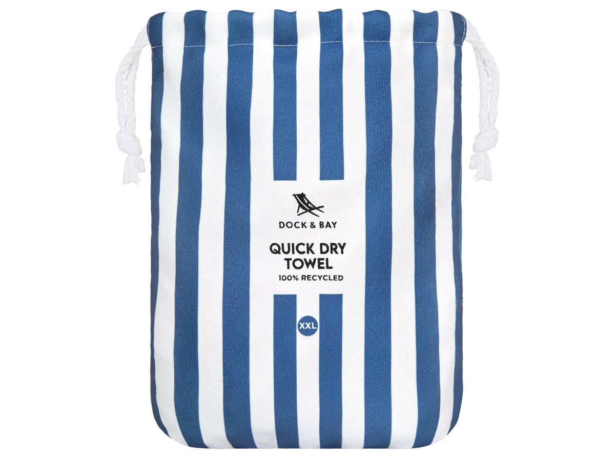 Dock & Bay Beach Towel XXL Whitsunday Blue 180x200cm Freisteller 3