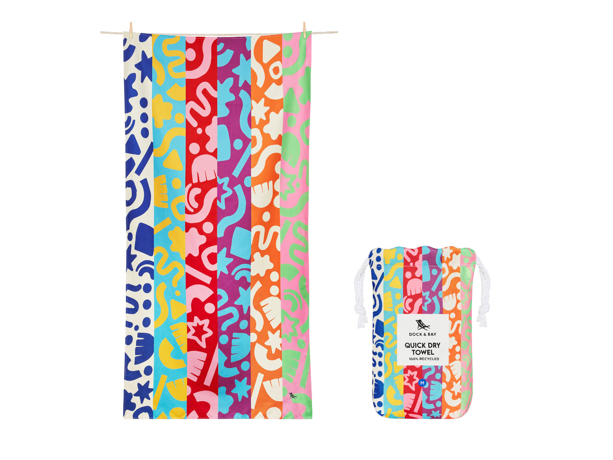 Dock & Bay Kids Beach Towel M Power of Positivity 130x70cm Freisteller 1