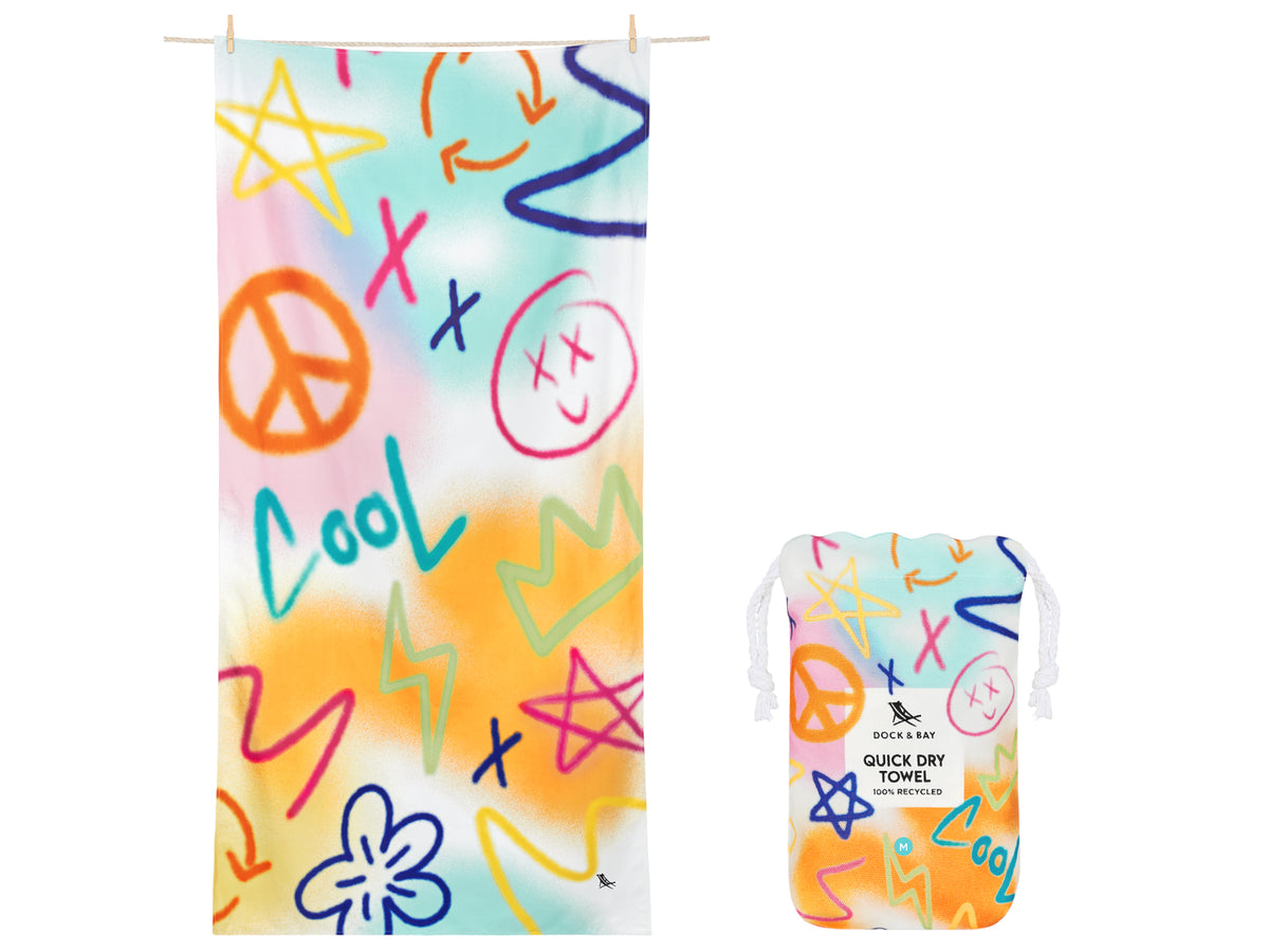 Dock & Bay Kids Beach Towel M Sand to Streets 130x70cm Freisteller 1