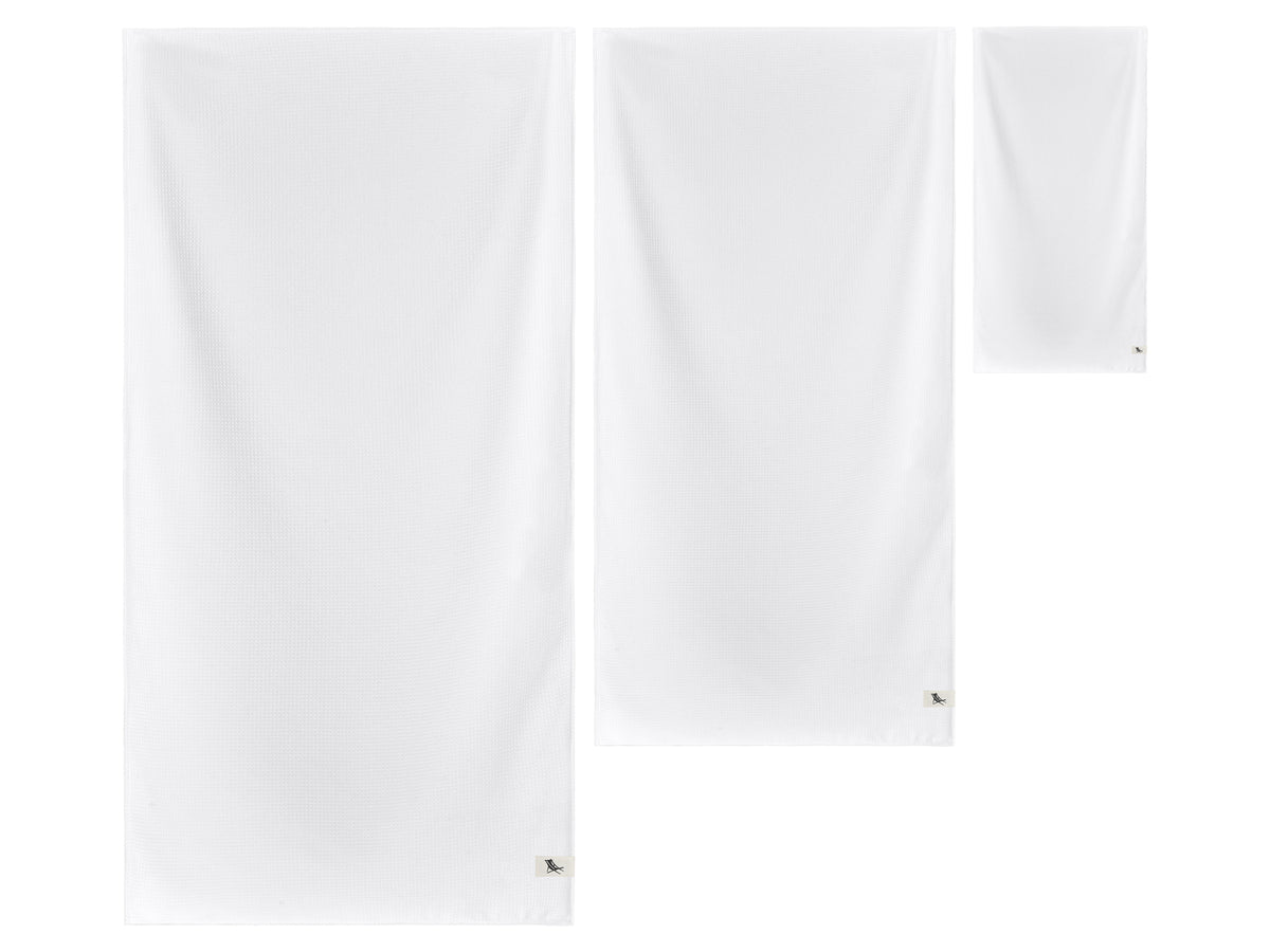 Dock & Bay Badehandtuch Waffelmuster S Crystal White 85x40cm Freisteller 4