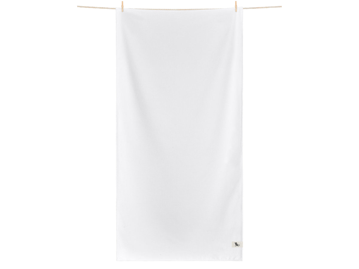 Dock & Bay Badehandtuch Waffelmuster S Crystal White 85x40cm Freisteller 1