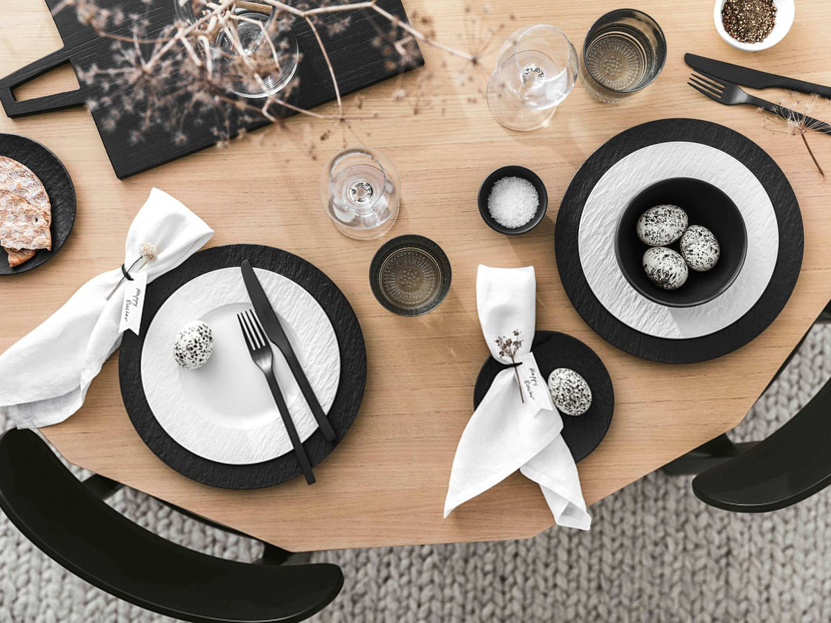 Villeroy & Boch Manufacture Rock blanc Frühstücksteller 22 cm Set6