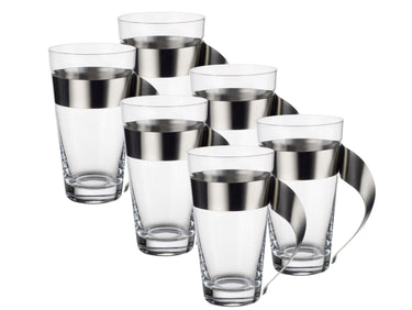 Villeroy & Boch New Wave Caffe Latte Macchiato Glas 0,5 l Set6 Freisteller