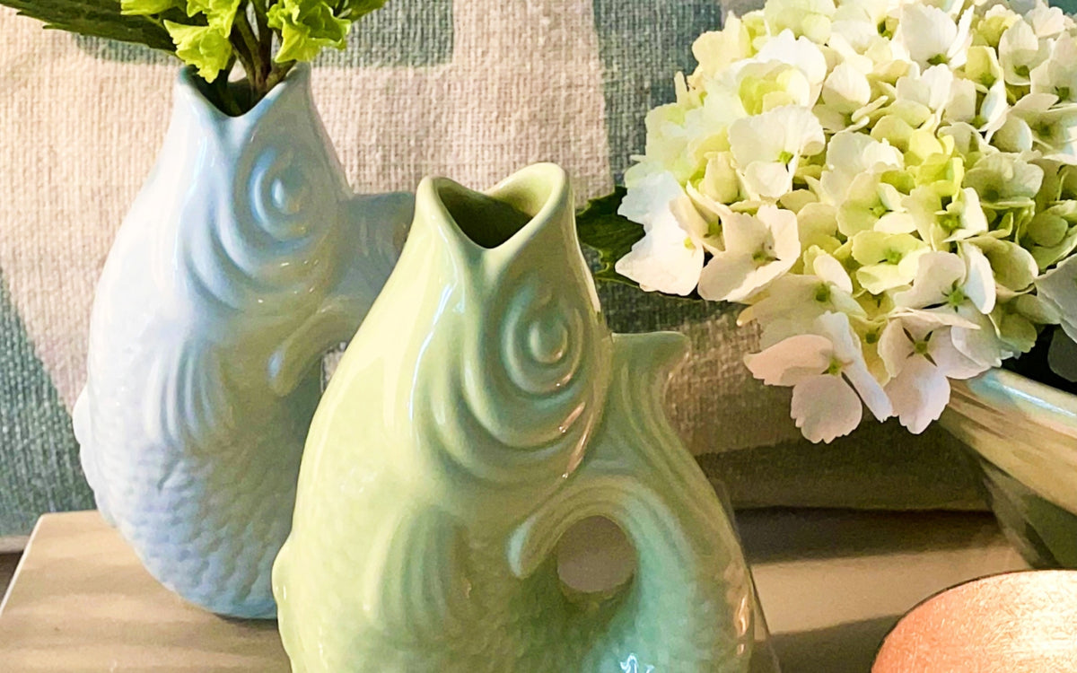 Giftcompany Monsieur Carafon Vase / Karaffe Fisch XS tuscan sun 0,2l Lifestyle