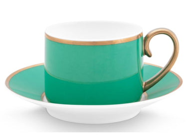 PIP STUDIO Chique Espressotasse m Untere gold-grün 0,12 l