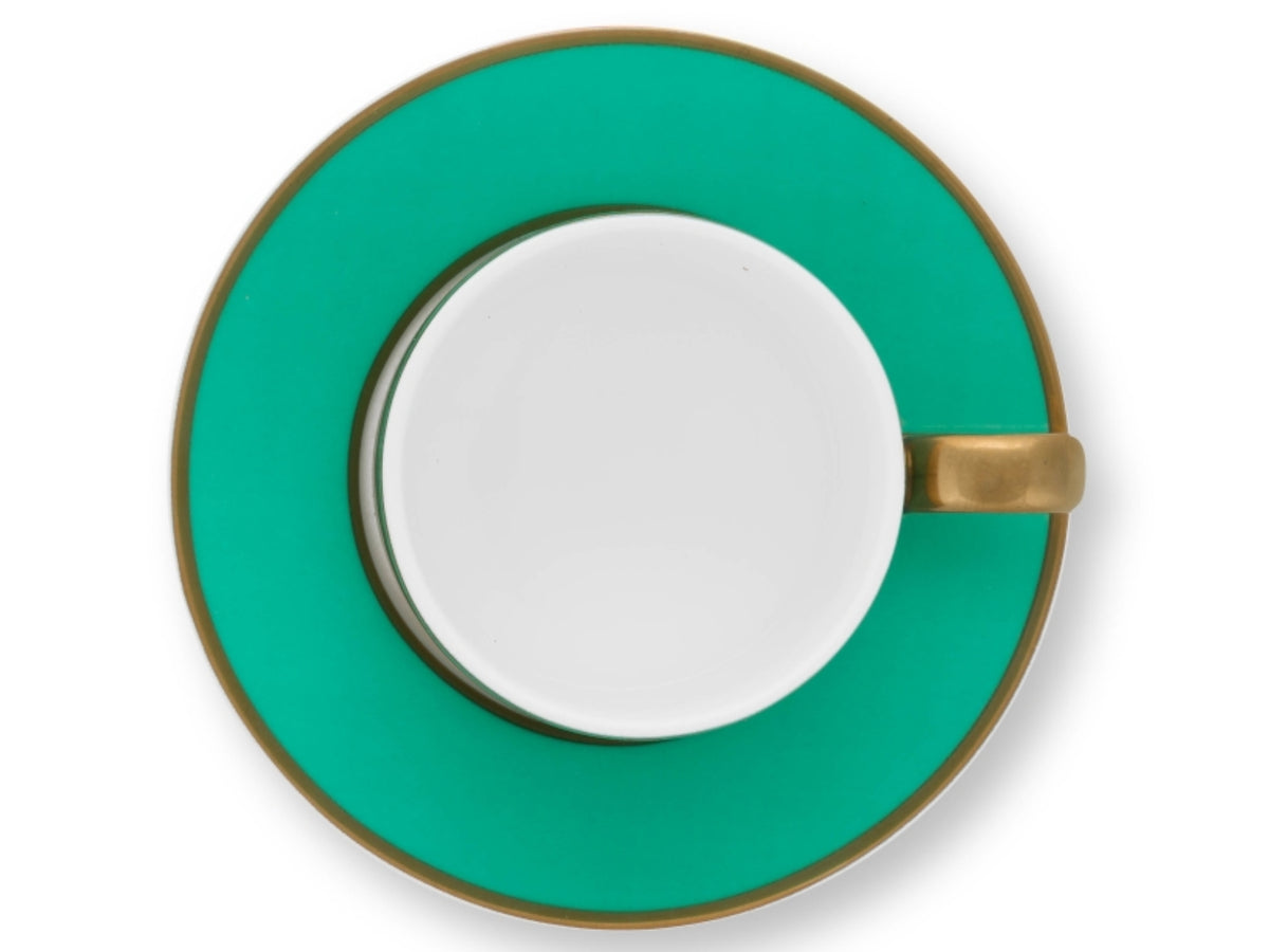 PIP STUDIO Chique Espressotasse m Untere gold-grün 0,12 l