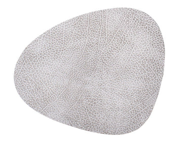 LIND DNA HIPPO Tischset Curve L white-grey 37 x 44 cm