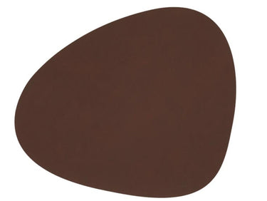 LIND DNA NUPO Tischset Curve L dark brown 37 x 44 cm