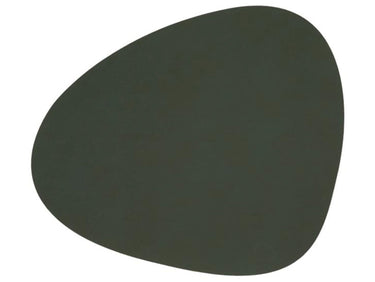 LIND DNA NUPO Tischset Curve L dark green 37 x 44 cm