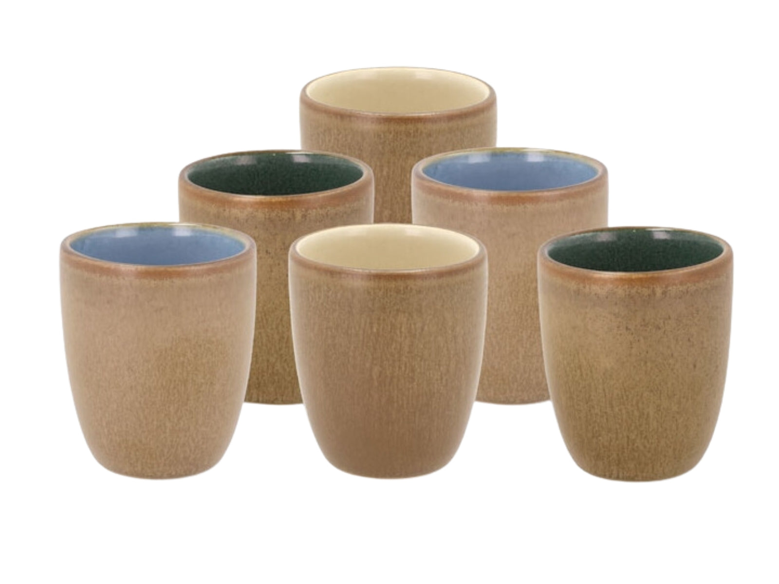 Bitz Espressotasse Wood/farbig 0,8 l Set6
