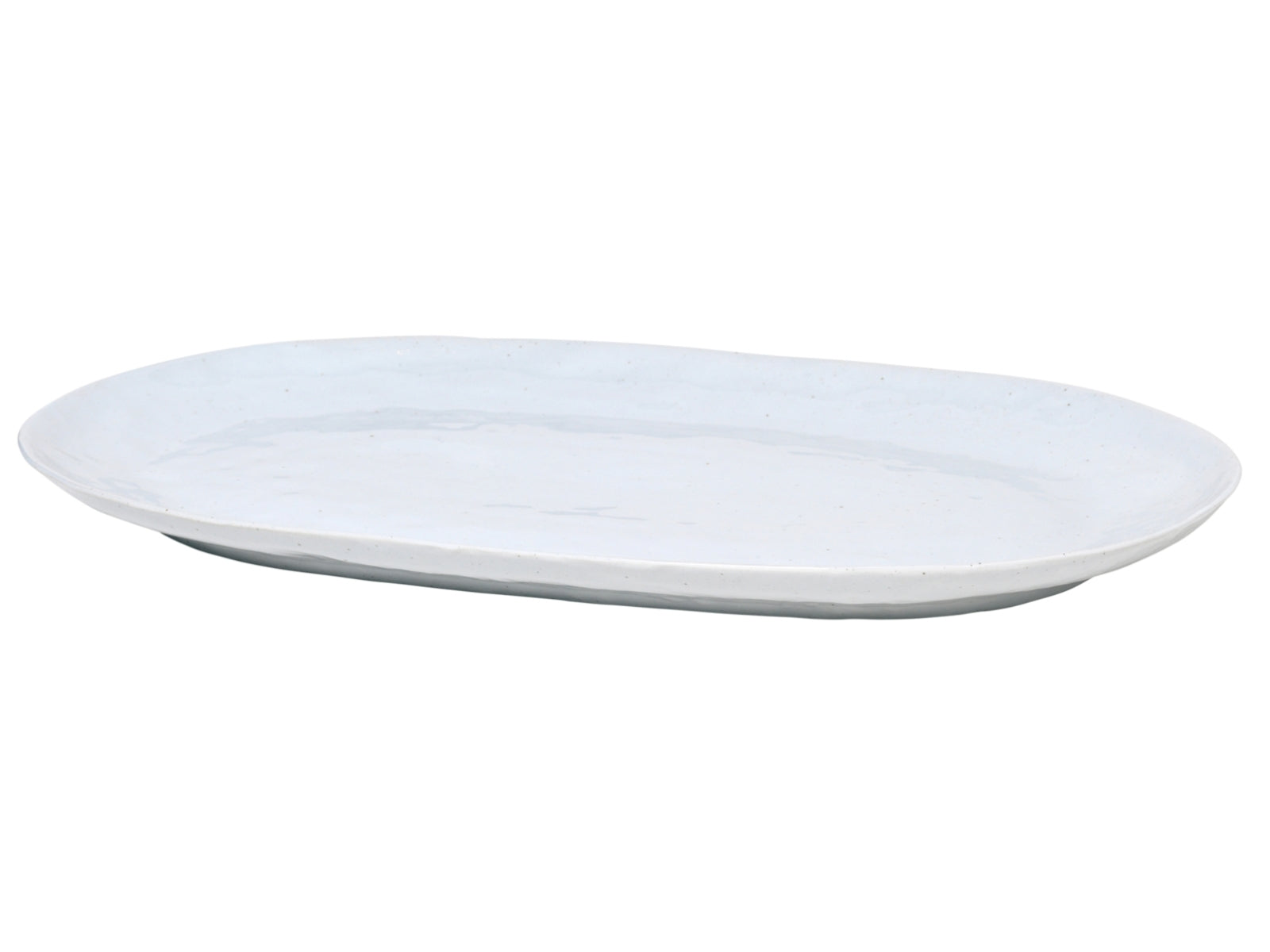 Broste Copenhagen Shape Soft Grey Platte 40 x 25 cm
