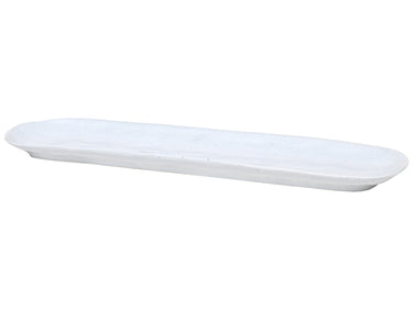 Broste Copenhagen Shape Soft Grey Platte 40 x 11 cm