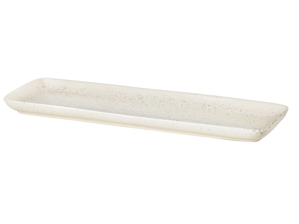 Broste Copenhagen NORDIC VANILLA Platte eckig 12,5 x 35 cm