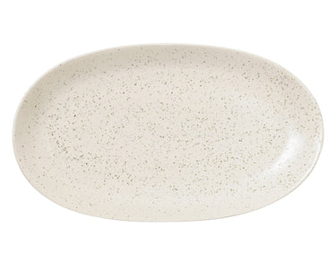 Broste Copenhagen NORDIC VANILLA Platte oval L 17 x 30 cm
