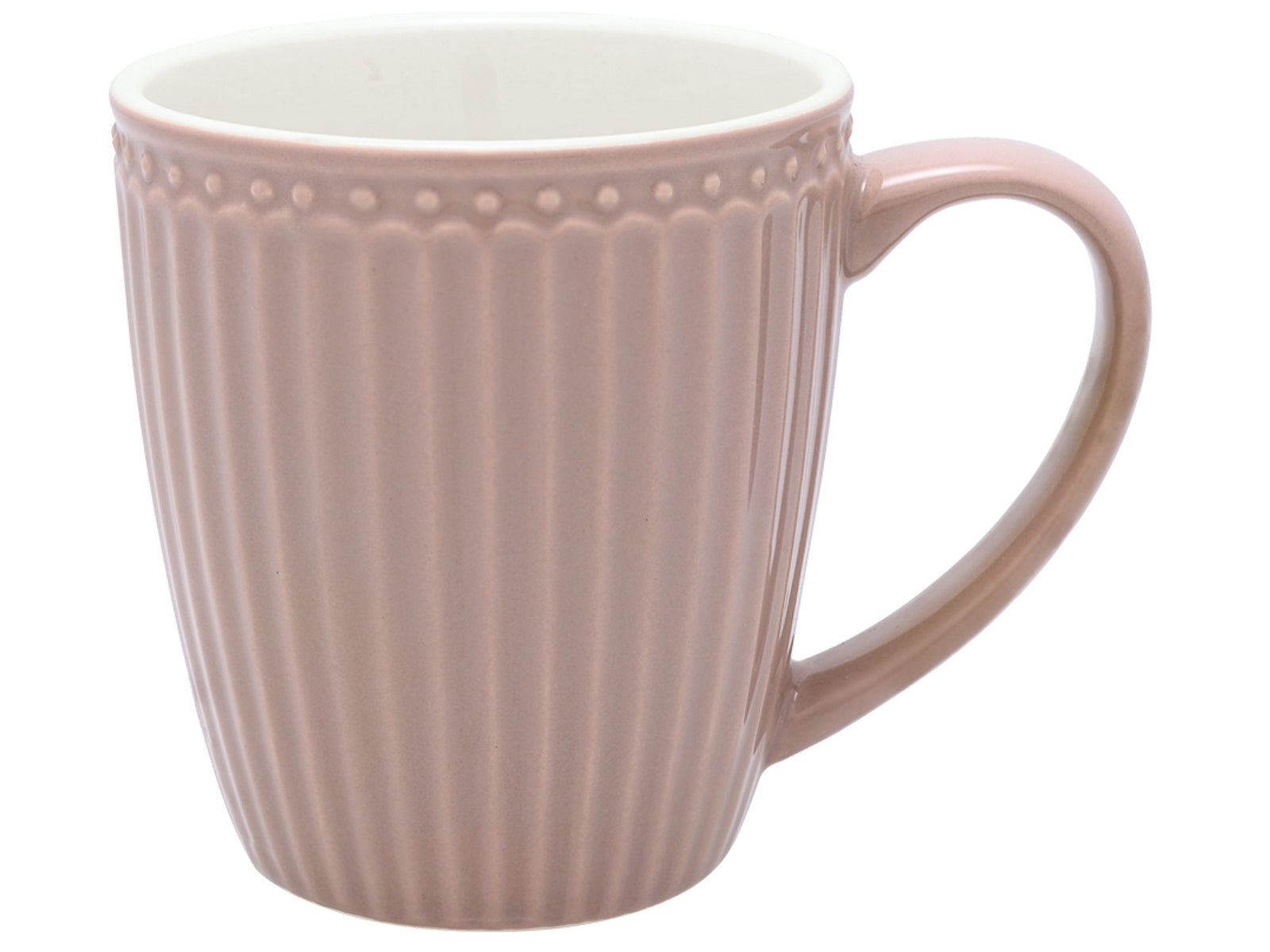 5707463408835 Greengate Alice Becher mit Henkel hazelnut brown 0,4 l