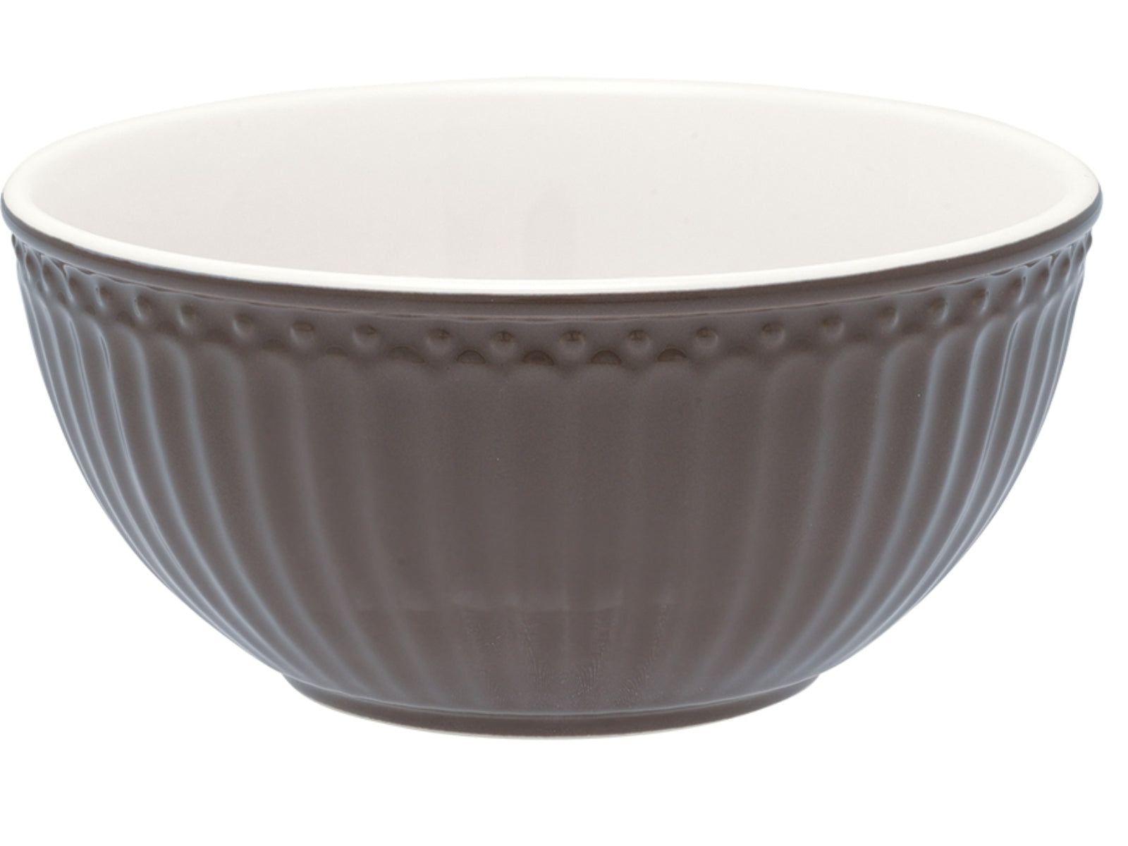 5707463408415 Greengate Alice Müslischale dark chocolate 0,45 l