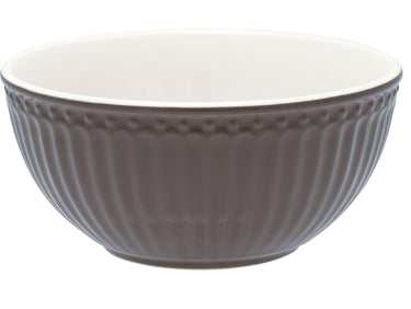5707463408415 Greengate Alice Müslischale dark chocolate 0,45 l