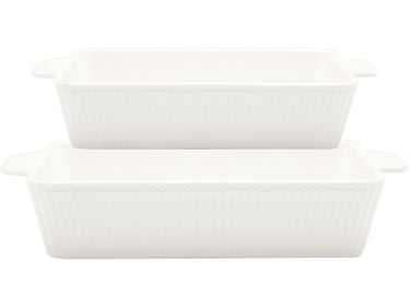 Greengate Alice Auflaufform white Set2