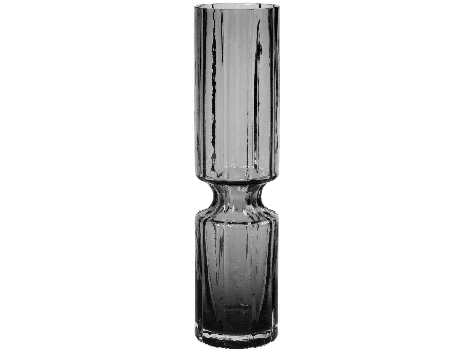 Broste Copenhagen Hyacint Vase Glas Smoked Pearl Clear 31,7 cm