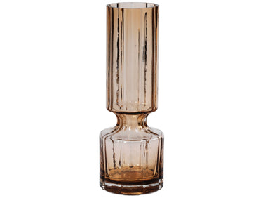 Broste Copenhagen Hyacint Vase Glas Indian Tan 28,3 cm