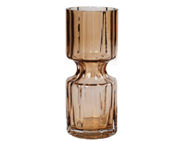 Broste Copenhagen Hyacint Vase Glas Indian Tan 20 cm