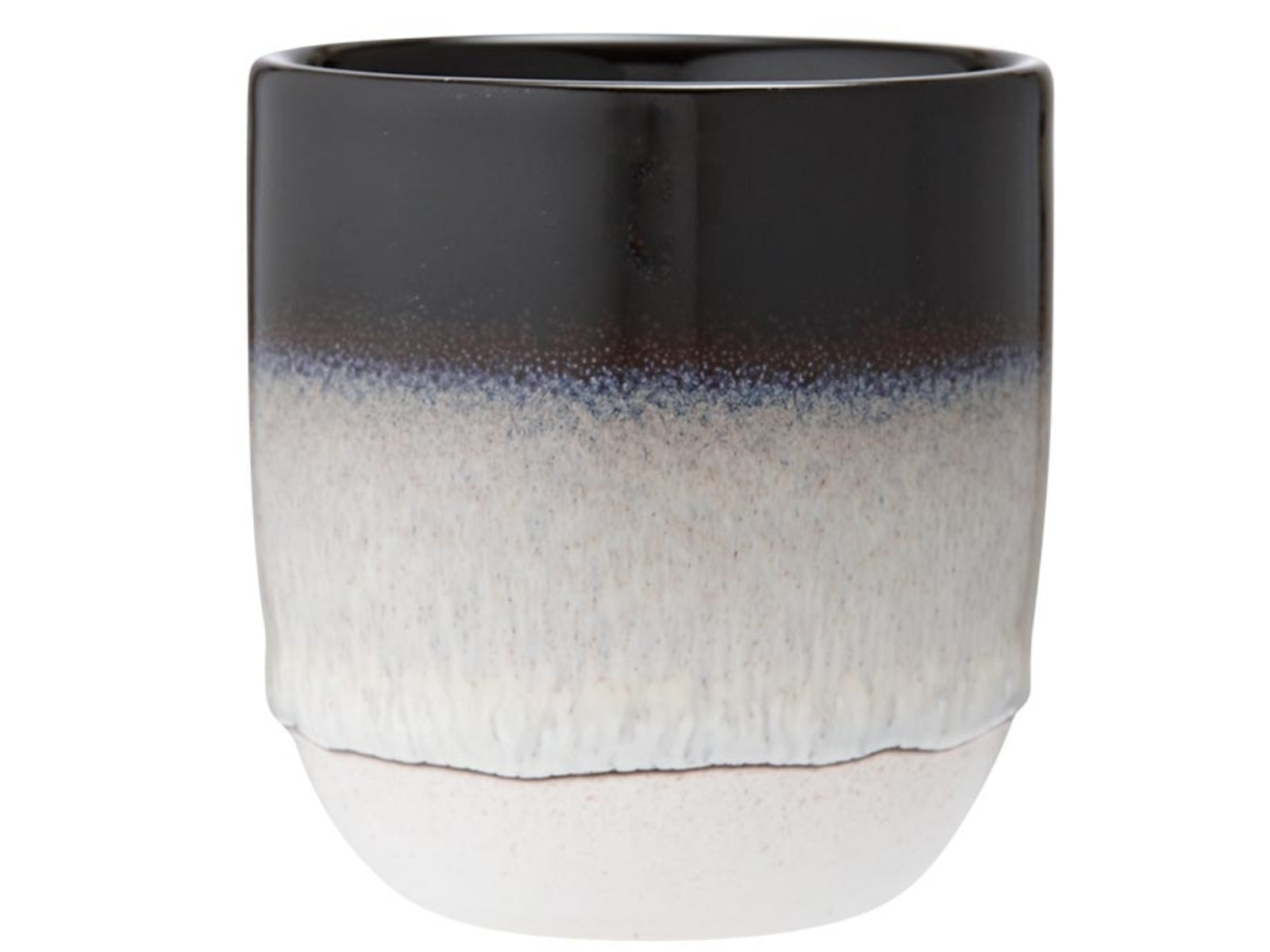 ladelle 61943 CAFE Becher ohne Henkel schwarz schattiert 0,3 l