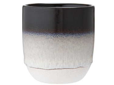 ladelle 61943 CAFE Becher ohne Henkel schwarz schattiert 0,3 l