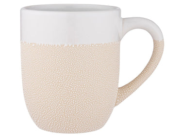9314689913836 ladelle CAFE Becher mit Henkel strukturiert weiß 0,3 l