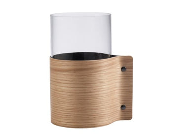 5711905515296 LIND DNA BLOCK Vase M wood oak 20 x 11,5 cm