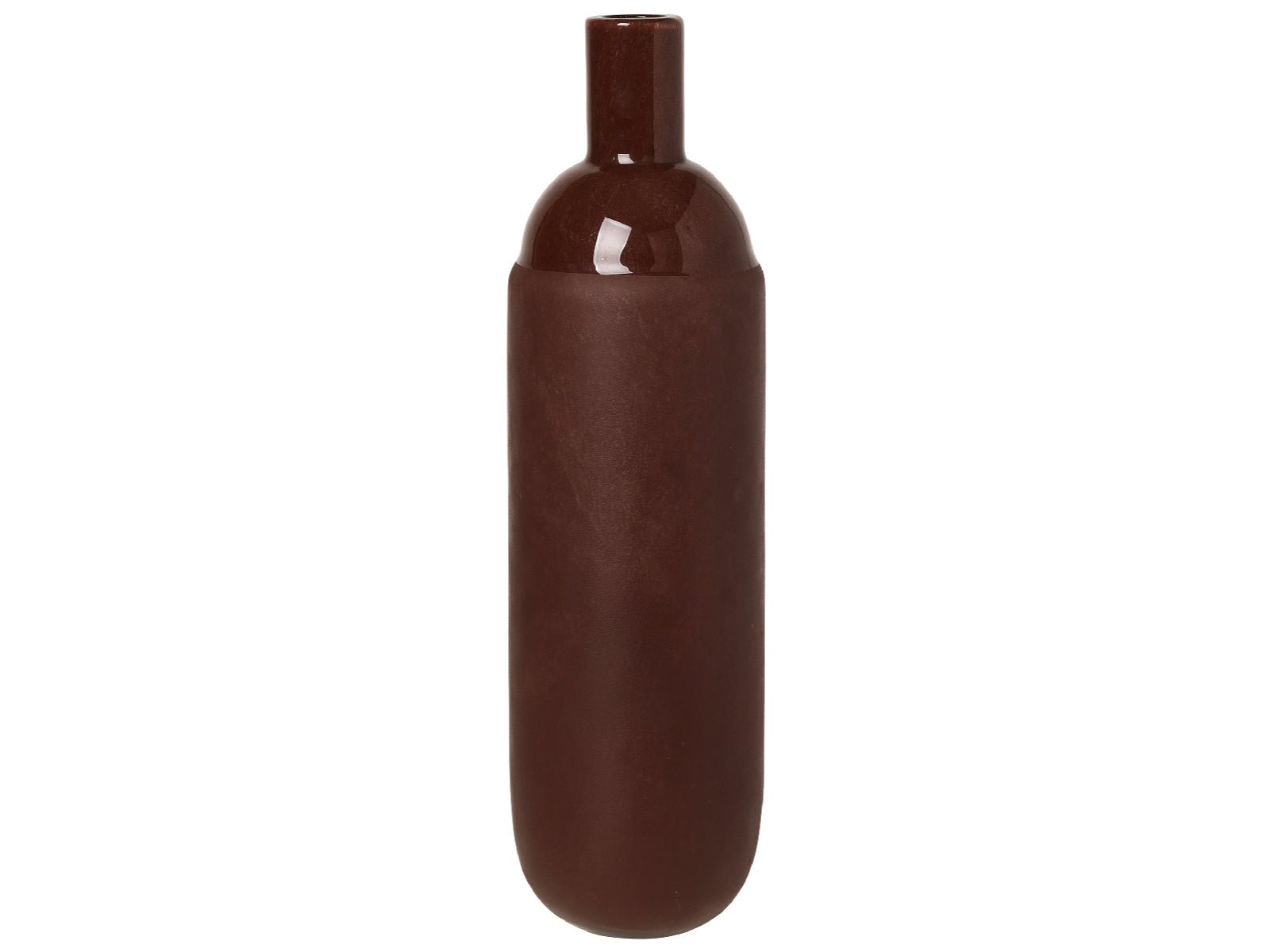 5710688182800 Broste Copenhagen Harald Vase Glas Madder Brown 37,6 cm