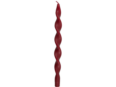 Greengate Kerze twisted red large 2 Stück
