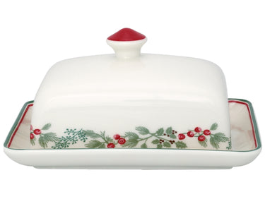 Greengate Charline Butterdose white 12 x 16 cm