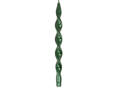 Greengate Kerze twisted dark green large 36cm 2Stk.