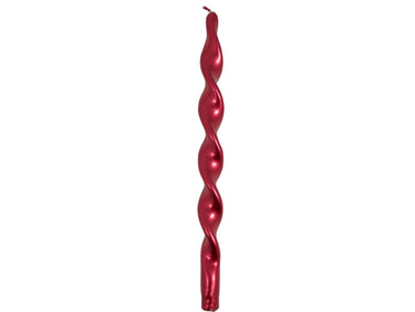 Greengate Kerze twisted dark red large 36cm 2Stk.