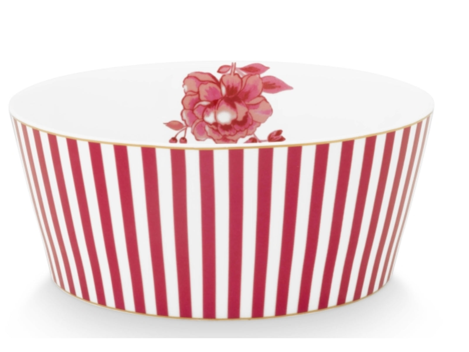 PIP STUDIO Royal Stripes Bowl dark pink 15 cm