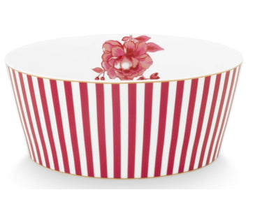 PIP STUDIO Royal Stripes Bowl dark pink 15 cm