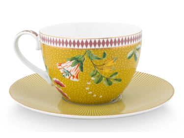 PIP STUDIO La Majorelle Tasse mit Untertasse gelb 0,28 l