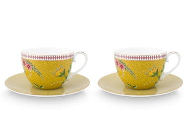PIP STUDIO La Majorelle Tasse mit Untertasse gelb 0,28 l Set2